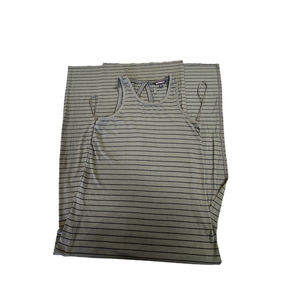 Express Striped Keyhole Maxi Dress Size Small Petite - Picture 5 of 7